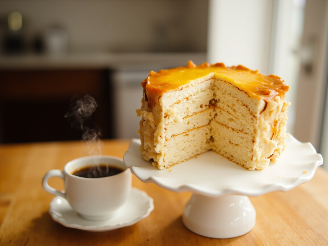 Coffee Chiffon Cake (Mom's)