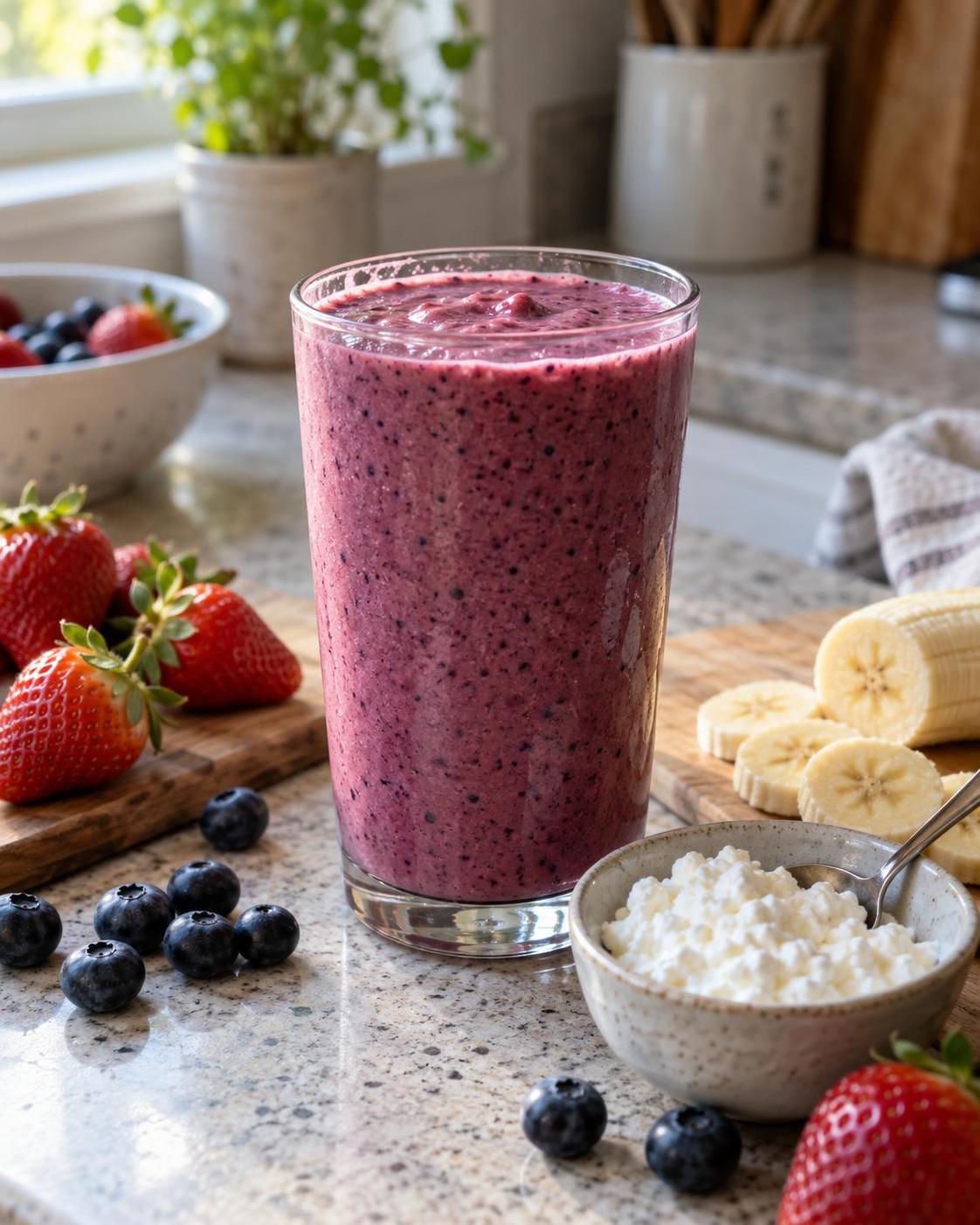 High-Protein Berry Smoothie